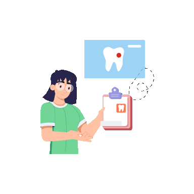 Report showing animation